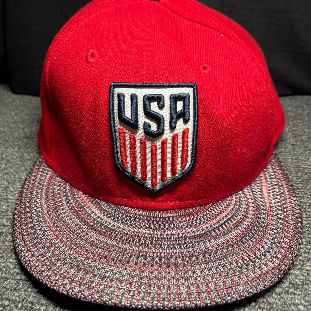 New Era USA Soccer Hat SnapBack With Flat Bill